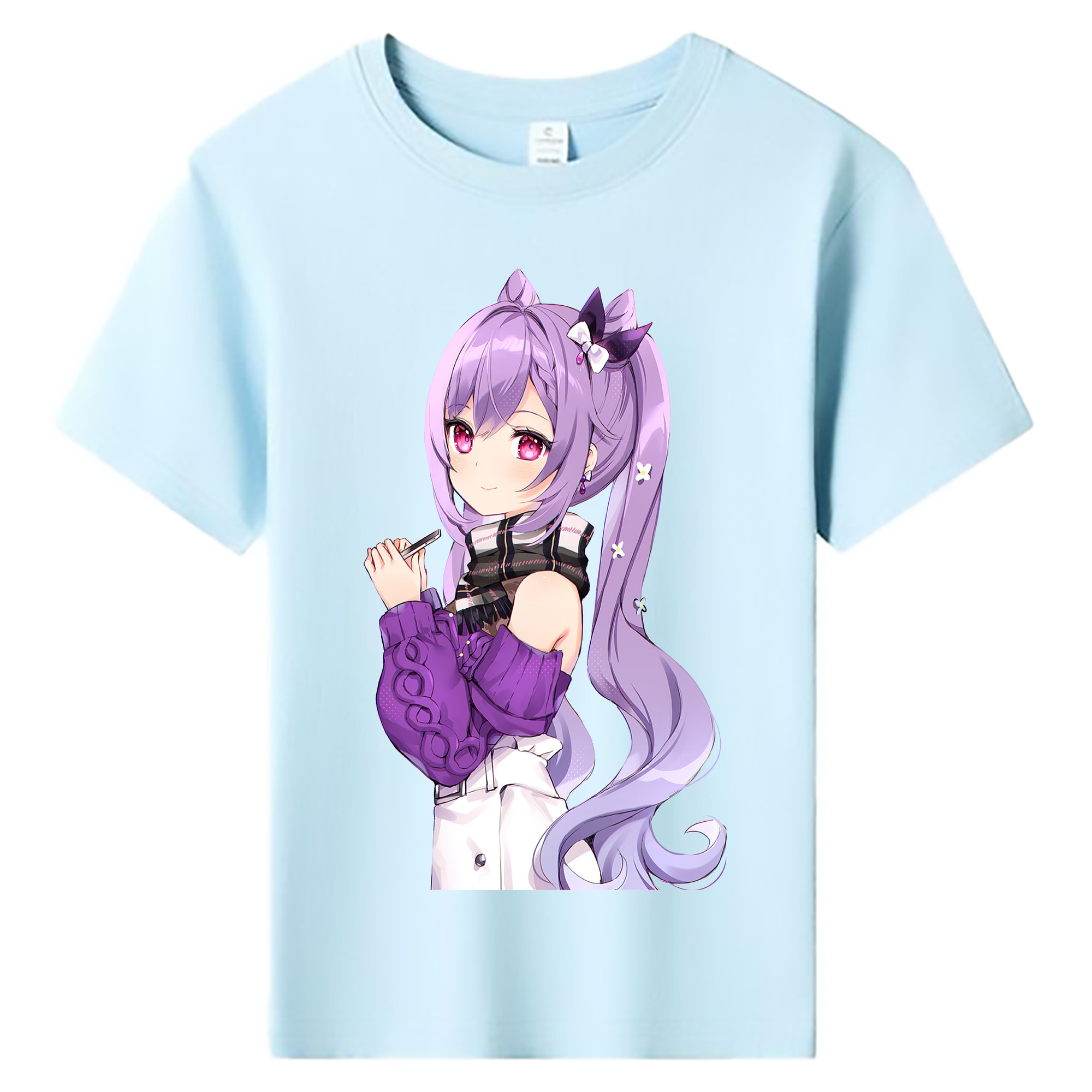 げんし神 刻晴 こくせい genshin Kokusei 綿100％キッズTシャツ（フロントプリント）